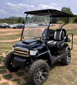 Black golf cart